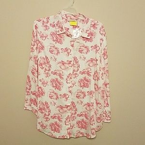 SOFT SURROUNDINGS Ladies Button Down Tunic
